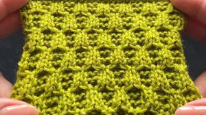 🧶УЗОР СОТЫ СПИЦАМИ🤍💚