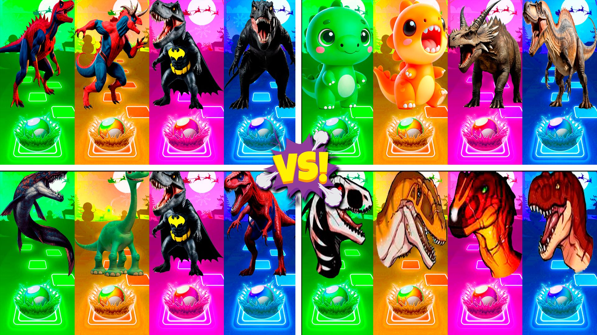 Динозавры МЕГАМИКС 249-252 уровни - Мультики про Динозавров | МУЛЬТФИЛЬМЫ ДИНОЗАВРЫ в Tiles Hop смотреть онлайн