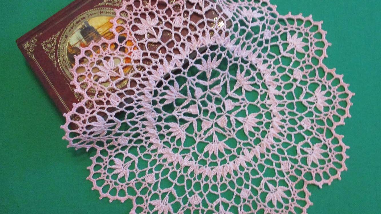 САЛФЕТКА "САКУРА" КРЮЧКОМ. ЧАСТЬ 1 смотреть онлайн