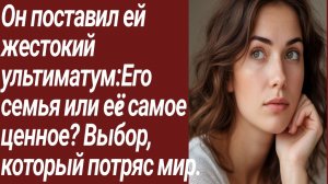 Истории для Вас/Он поставил ей жестокий ультиматум:Его семья или еë самое ценное?/Жизненные истории