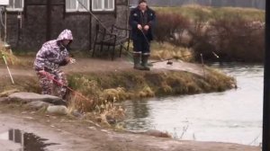 ещё одна форель в подсаке