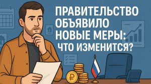 Правительство объявило новые меры. Что изменится?