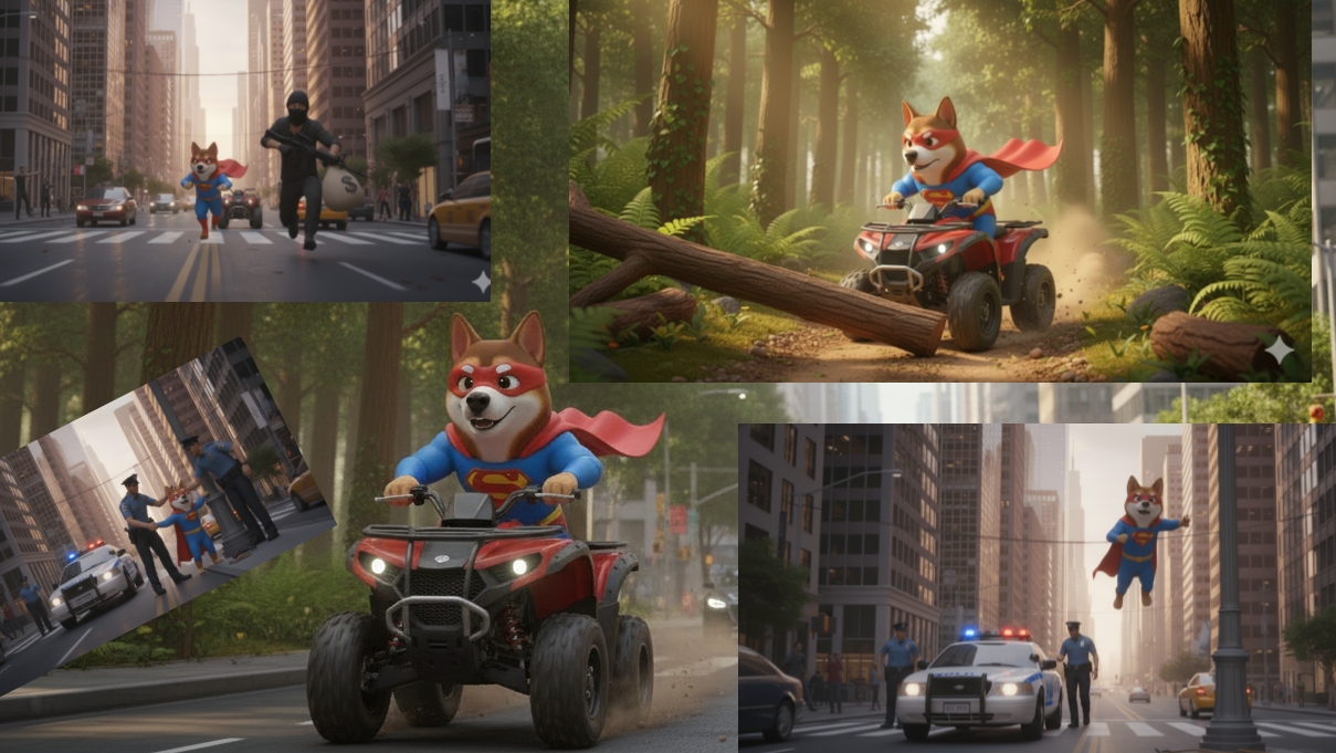 Увлекательный мини-мультик. приключения пса супергероя|помощь полиции🔥