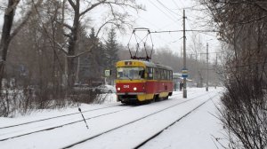 Трамвай Tatra T3SU-3242 (1080р)