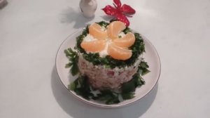 САЛАТ _МАНДАРИНОВЫЙ РАЙ_ К НОВОМУ ГОДУ