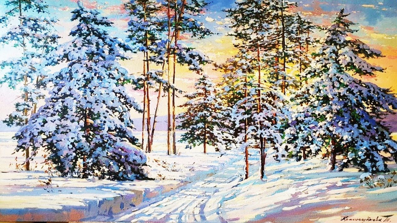 Пейзажи художника Татьяны Краснощековой