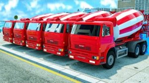 Ремонт дорог, бетономешалка - Добросовестные жители города - Герои мультфильма