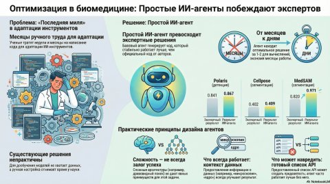 Simple Agents Outperform Experts in Biomedical Imaging Workflow Optimization