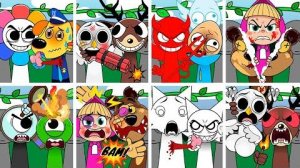 ВСЕ СПРУНКИ СОШЛИ С УМА И НАЧАЛИ СРАЖАТЬСЯ ДРУГ С ДРУГОМ | INCREDIBOX SPRUNKI MURDERS HORROR