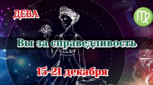 ДЕВА♍️ 15-21 ДЕКАБРЯ ТАРО ПРОГНОЗ/РАСКЛАД НА НЕДЕЛЮ
