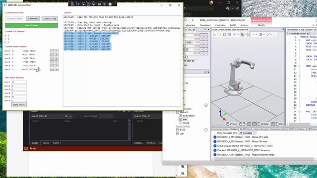 ABB EGM. Joint control / C# + RW6.16