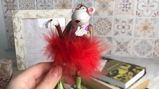 Ёлочная игрушка ОБЕЗЬЯНКА ИЗ ВАРЬЕТЕ, стекло, 15 см, 4070141