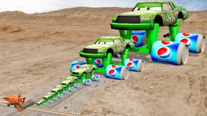 Кинг на Пепси - Кола колесах против паровозика Томаса и Молнии Маквин!