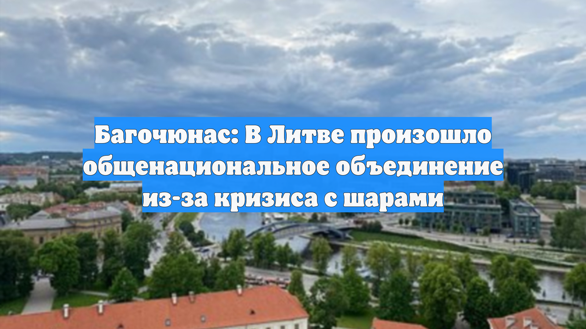 LRT: в Литве заявили об общенациональном объединении из-за кризиса с шарами