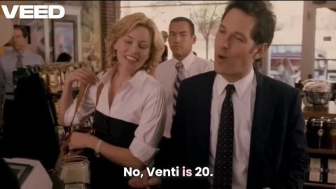 Role Models move scene - Venti Coffee at Starbucks