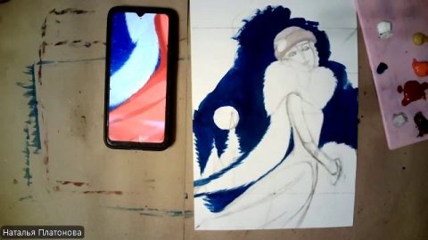 Снегурочка в красной шубке ч1