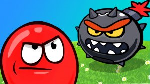 Новый КРАСНЫЙ ШАРИК против ЧЕРНЫХ КВАДРАТОВ #6 игра Red Ball Jump на канале Мистер Игрушкин