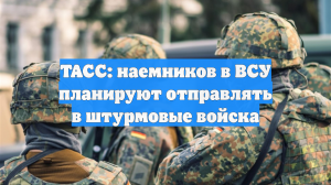 ТАСС: наемников в ВСУ планируют отправлять в штурмовые войска