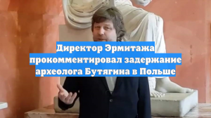 Директор Эрмитажа прокомментировал задержание археолога Бутягина в Польше