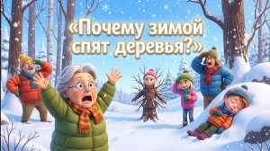 Почему зимой спят деревья? 🌲 Зимний лес, животные и волшебная история для детей |  мультфильм