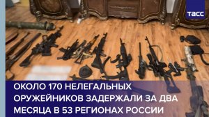Около 170 нелегальных оружейников задержали за два месяца в 53 регионах России