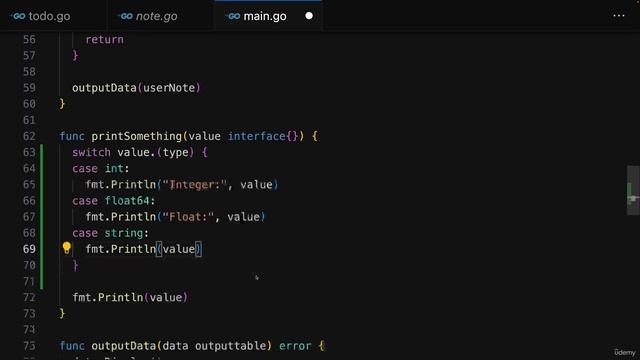 105 Working with Type Switches