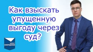 Как взыскать упущенную выгоду через суд?