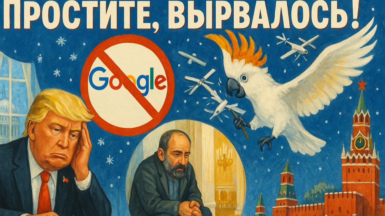 12.12.25 | "Простите, вырвалось!" №307 |  Запрет Гугла в России, неприятный Пашинян, выборы в 404-й