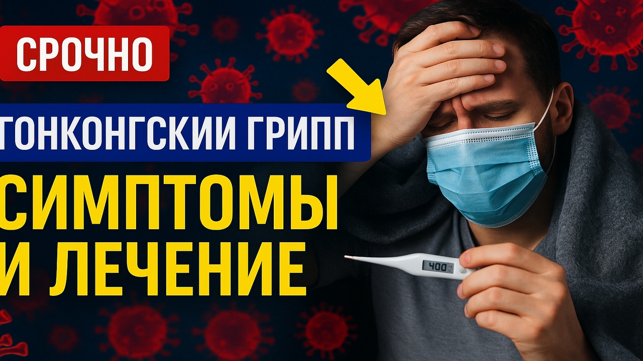 Гонконгский грипп 2025 — симптомы, лечение и когда вызывать скорую