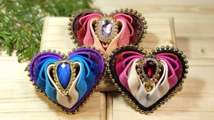 2 Идеи сердечек своими руками из фоамирана, поделки из фоамирана, магнитики сердечки.