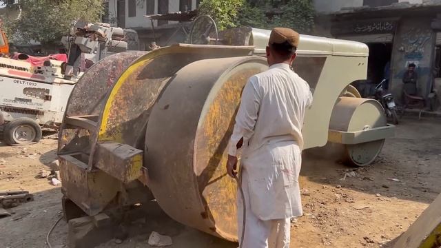 Реставрация дорожного катка 1951 года выпуска