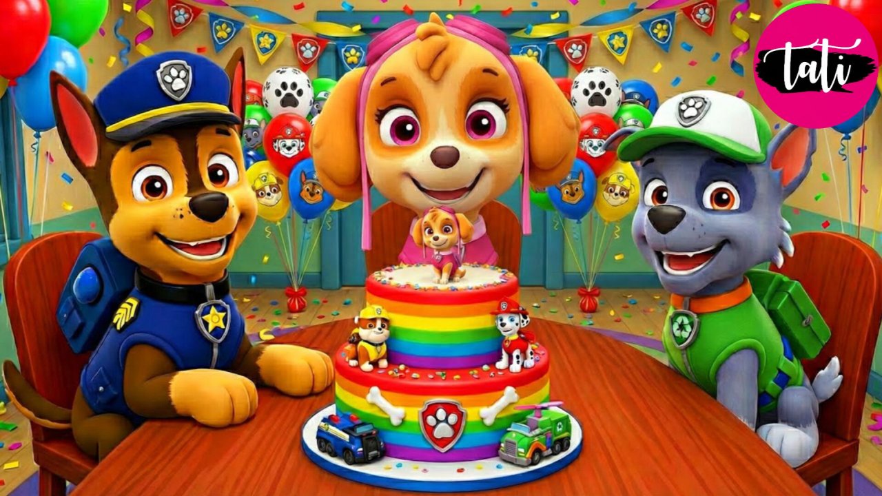Щенячий патруль и Маршалл. Залипательное видео. Мультфильм для детей и малышей. Анимация