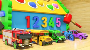 Мультики про машинки - Песенка о семье пальчиков - Детские песенки - Мультфильмы для малышей