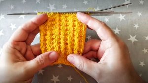 Лицевые и изнаночные / простой, строгий узор для кругового вязания / схема узора.