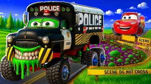 МУЛЬТИКИ ПРО МАШИНКИ 🚗  МОЛНИЯ МАКВИН И КРУЗ РАМИРЕС ЕДУТ В ГОСТИ К ДЖЕКСОНУ ШТОРМУ