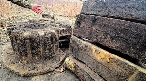 Откопал и офигел! Достаю из кузни серьёзные... Коп металлолома в глуши.