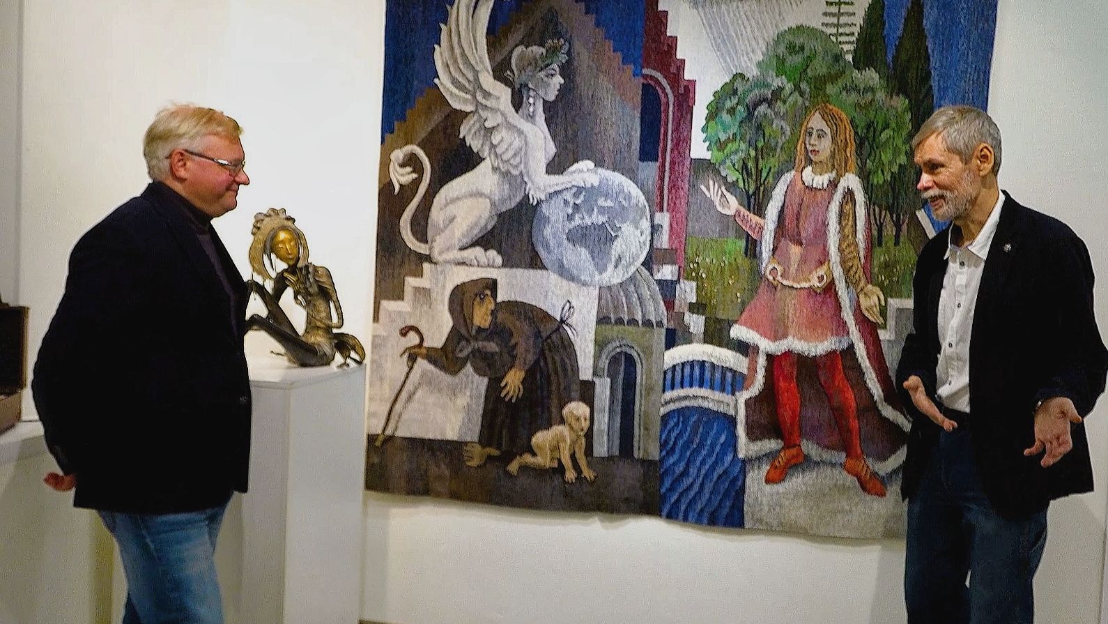 ГОБЕЛЕН АНДРЕЯ МАДЕКИНА "ЭДИП И СФИНКС " беседа с ИЛЬЕЙ ВОЛЬНОВЫМ