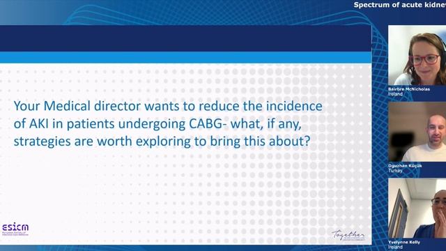 Pathway in Intensive Care Nephrology webinars ESICM 25