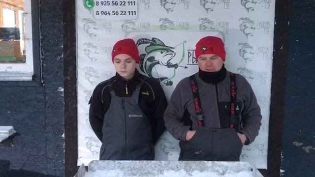 улов форели у Виктора и Евгения