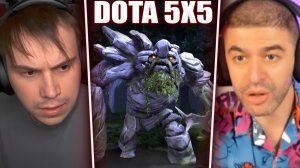 ГЛЕБ ИГРАЕТ в ДОТУ 5x5 (Нарек, Лиза, Танкзор, Вероника и др.) | Sasavot