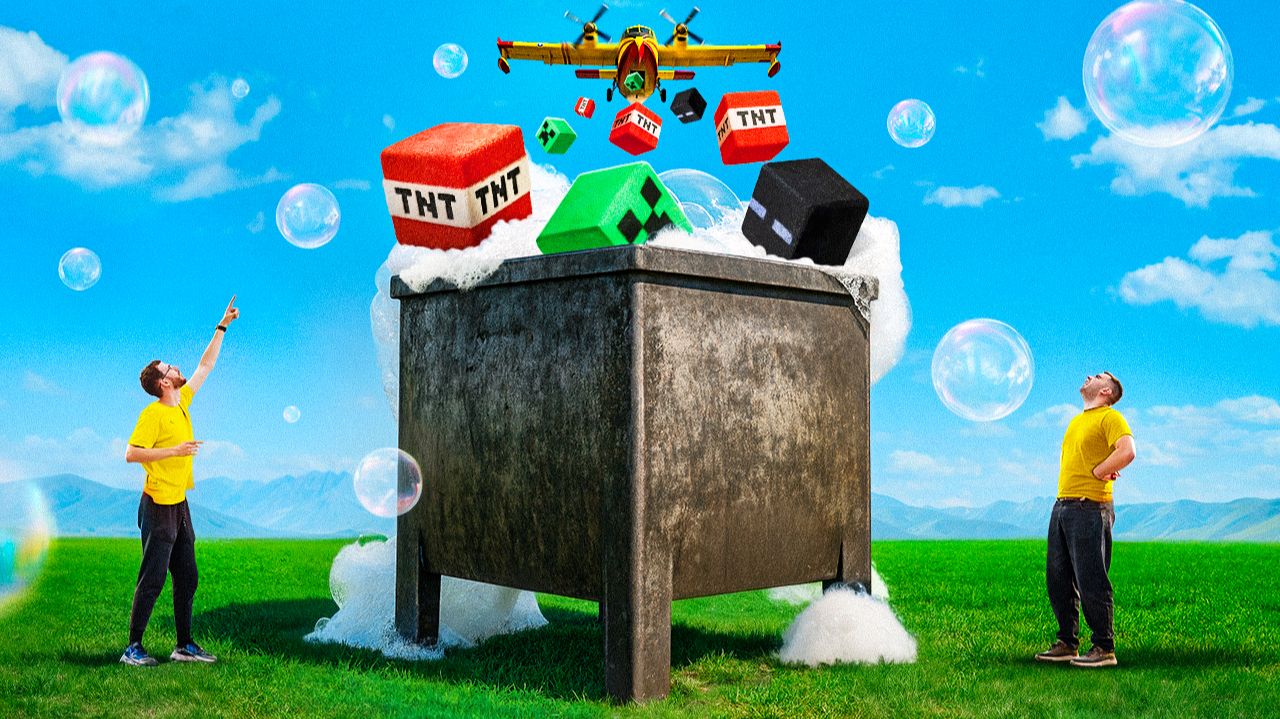 500 Майнкрафт Бомбочек vs Гигантский Котёл! Эксперимент