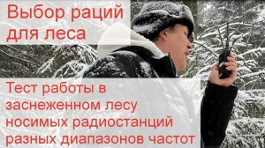 Как выбрать рации для леса: работа в заснеженном лесу носимых радиостанций разных диапазонов частот