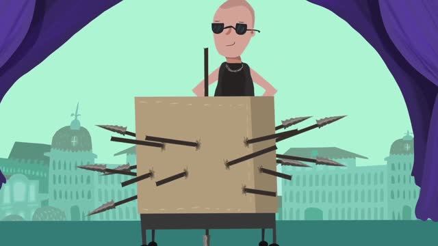 Секреты фокусов "Прокалывание коробки" #секретыфокусов #фокусы #магия