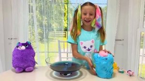 Настя и папа в секретной комнате