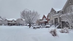 Прогулка во время снегопада в районе Торонто - 10 декабря 2025 года