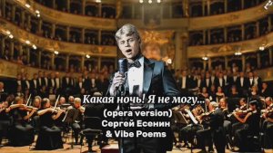 Какая ночь! Я не могу… (opera version) Сергей Есенин & Vibe Poems