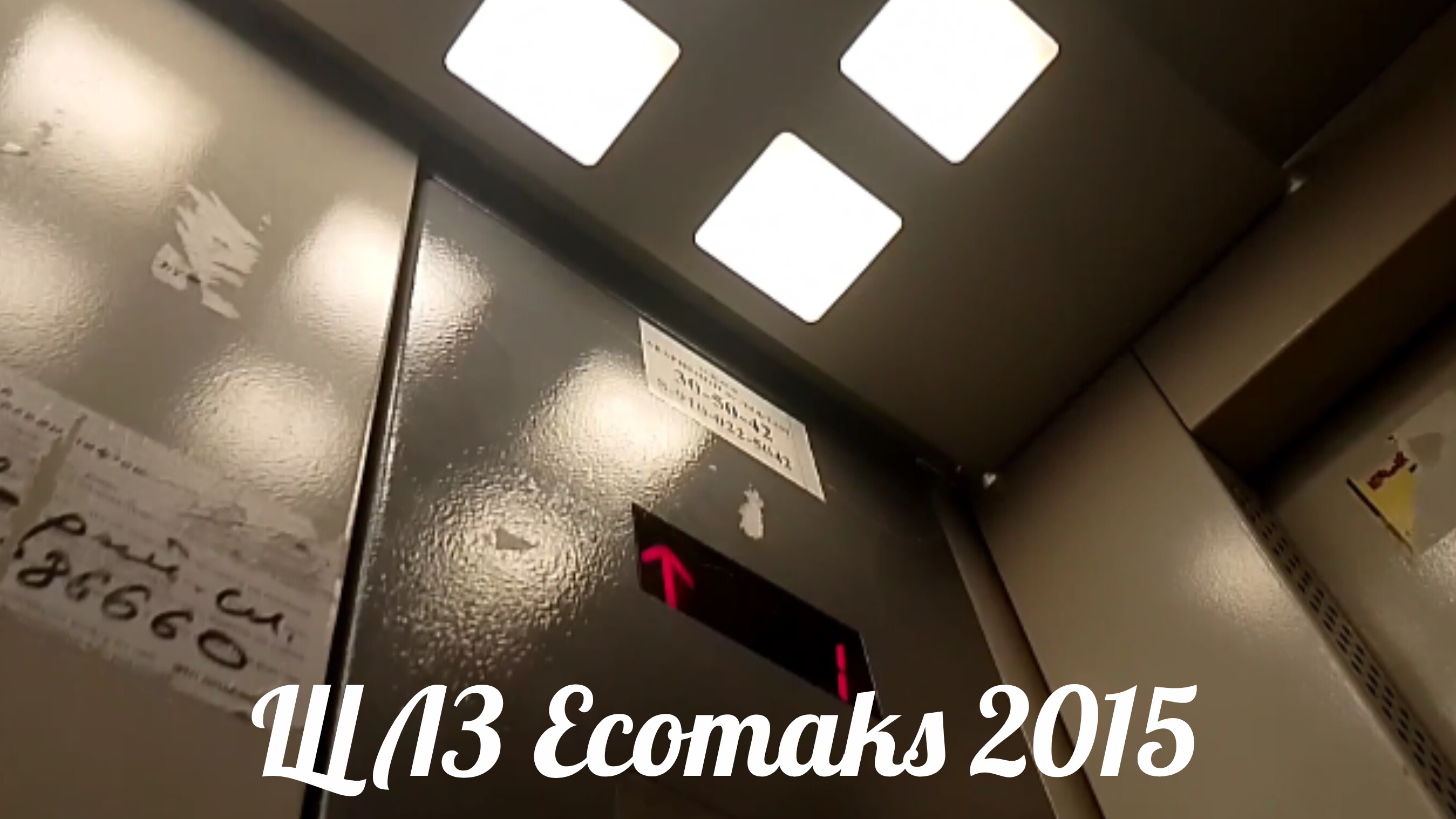 🫨 Трясучий! Лифт ЩЛЗ Ecomaks 2015 г. в. V - 1 m/s Q - 400 КГ