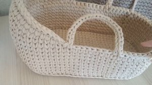 Размер крючка при вязание люльки из трикотажной пряжи