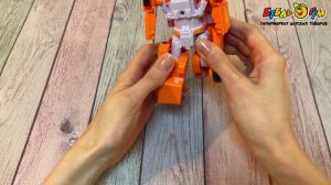 343177 Трансформер Hello Carbot S5 Zesty робот и внедорожник оранжевый 8см с 6лет