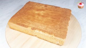 Пышный классический ПРЯМОУГОЛЬНЫЙ бисквит 22×28 см 🍰 Как собрать торт ЕЛКА 🎄 БЕЗ форм и шаблонов❓